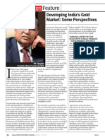 Dalal Street Investment Journal Developing India 39 S Gold Market Some Perspectives P K Singhal