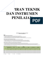 Lampiran Teknik Dan Instrumen Penilaian