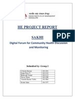 He Project Report: Digital Forum For Community Health Discussion and Monitoring