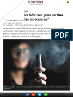 Tabacaleras Usan Las Mismas Tácticas de Los Cigarrillos para Promover El Vapeo