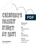 Family Night Flyer - September
