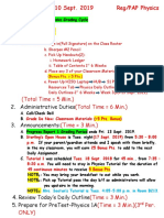 Daily Instructions Physics 09 10 Sept. 2019