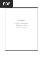 Annexes: Negotiation and Mediation Techniques For Natural Resource Management