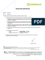 Batch Test Certificate: Date: 29/03/2019 Product: ZP-4 B Batch No: 19C1019 Mfd. In: March 2019