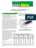 The Relationship Between Corn Grain Yield and Forage Yield: Effect of Moisture, Hybrid and Environment