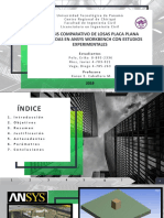 Análisis comparativo de losas placa plana modeladas en ANSYS