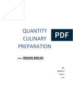 Quantity Culinary Preparation: Indian Bread