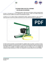 Brochure Sphere Pump Inflation Instructions Spanish
