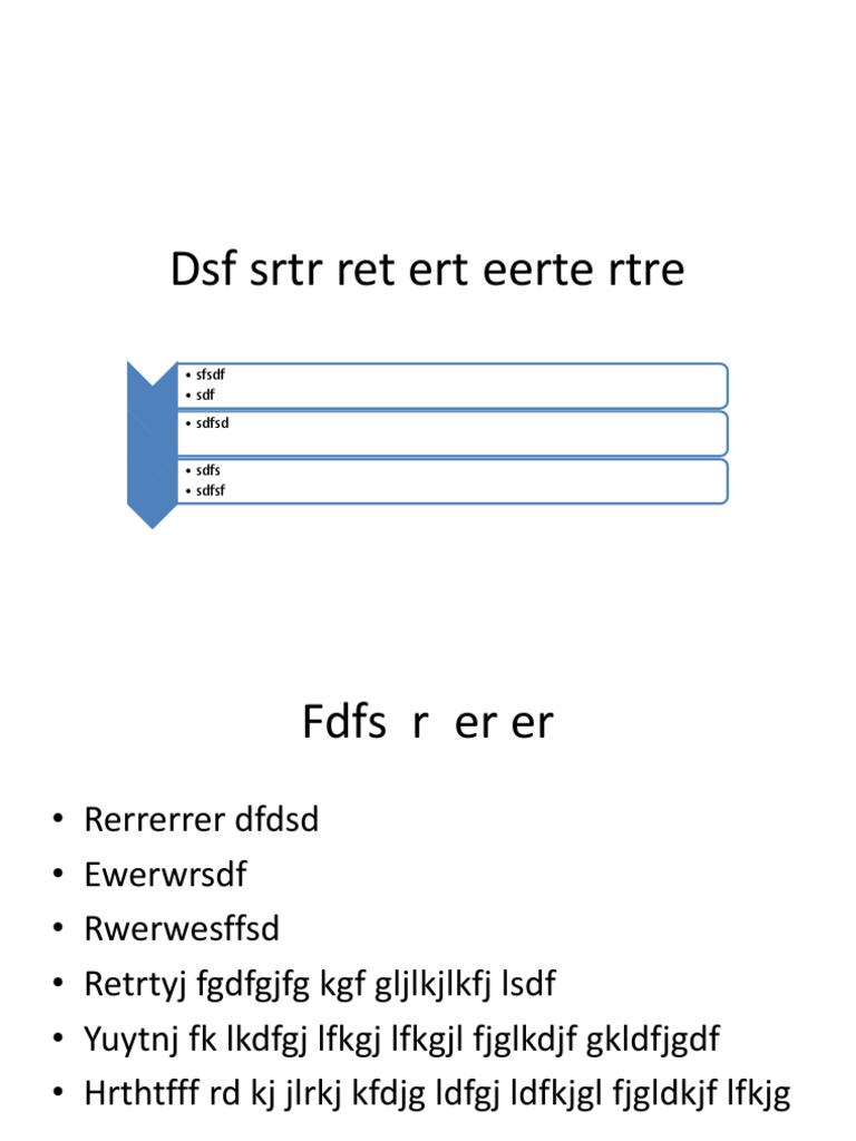 DSF SRTR Ret Ert Eerte Rtre: - SFSDF - SDF - SDFSD | PDF