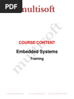 Embedded Systems: Course Content