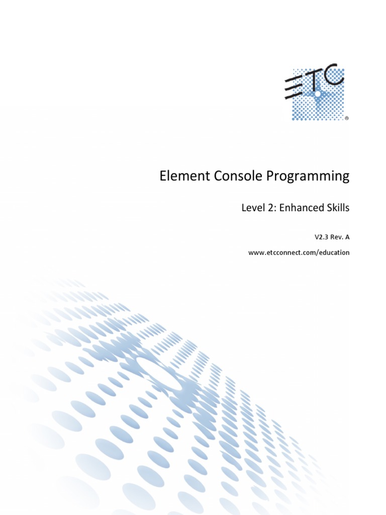 Element Console Programming: Level 2: Enhanced Skills | PDF | Command ...
