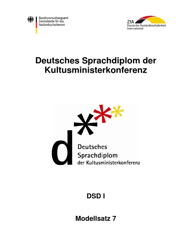 DSD1 Modellsatz 7 | PDF