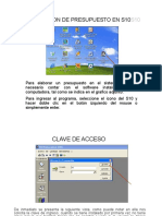 Elaboracion de Presupuesto en s10 Elabor