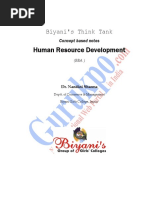 Biyani Bba HRD Notes PDF