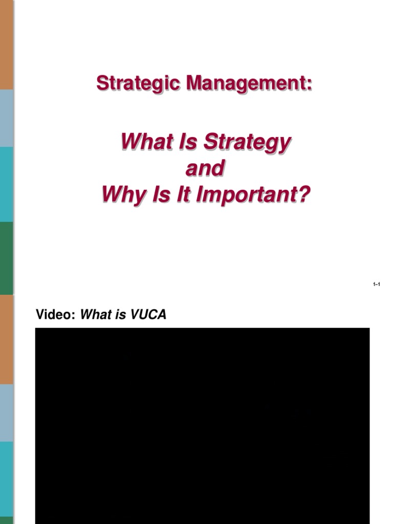 Strategic Management:: What Is Strategy and Why Is It Important? | PDF ...