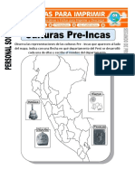 Ficha de Culturas Pre Incas Para Segundo de Primaria
