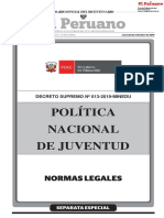 Política Nacional de Juventud aprobada