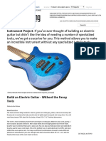 Construir Uma Guitarra Elétrica - Sem as Ferramentas de Fantasia