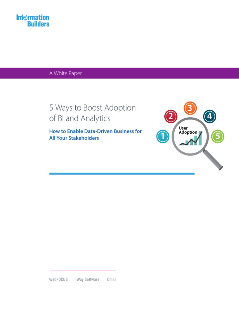 5 Ways To Boost Adoption of BI and Analytics | PDF | Business ...
