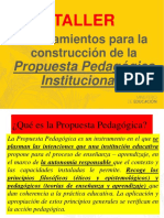 Propuesta Pedagógica Institucional