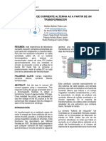 Conversion de Corriente AC A DC A Partir de Un Transformador 1