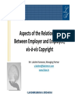 Aspects of The Relationship Between Employer and Employee,: Vis-À-Vis