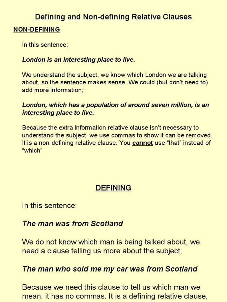 Understanding Relative Clauses | PDF | Subject (Grammar) | Clause