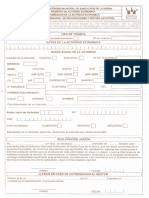 Declaración Jurada de Registro de Actividad Economica