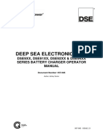 Deep Sea Electronics PLC: Dse9Xx, Dse91Xx, Dse92Xx & Dse94Xx Series Battery Charger Operator Manual