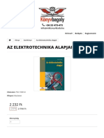 Az Elektrotechnika Alapjai - Könyvbagoly