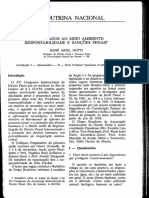 Os Atentados Ao Meio Ambiente;Responsabilidade e Sanções Penais.(p.117-139)