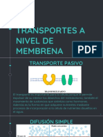 Transportes a Nivel de Membrana