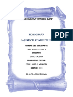 La justicia comunitaria en la Unidad Educativa “Mariscal Sucre