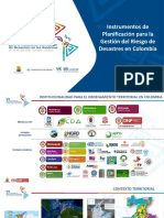 Instrumentos de Planificación para La Gestión Del Riesgo de Desastres en Colombia PDF