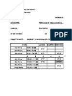 Horario Escolar