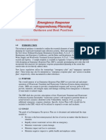 Emergency Response Preparedness/Planning: Guidance and Best Practices