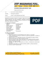 Evaluación máquina cargador frontal: fallas, reparaciones y costos