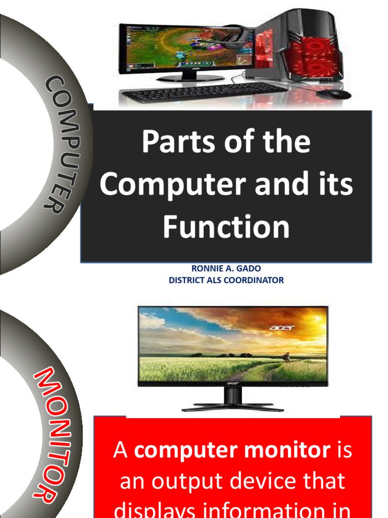 Computer Parts and Their Functions | PDF | Technology & Engineering