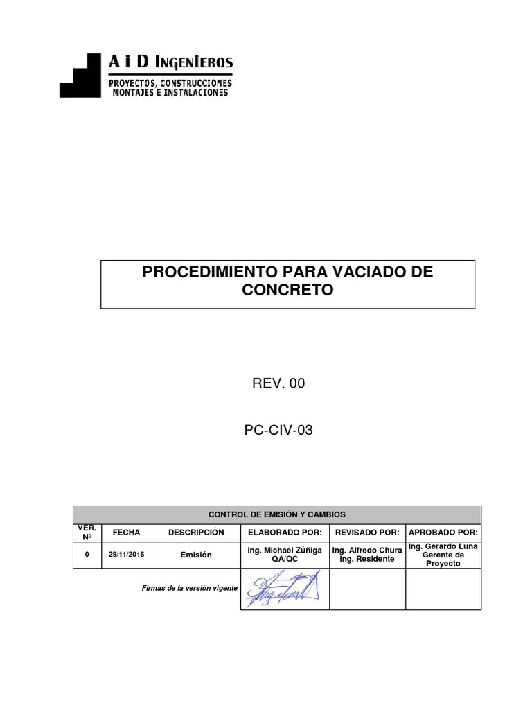pc-civ-03-procedimiento-para-vaciados-de-concreto-pdf-hormig-n-acero