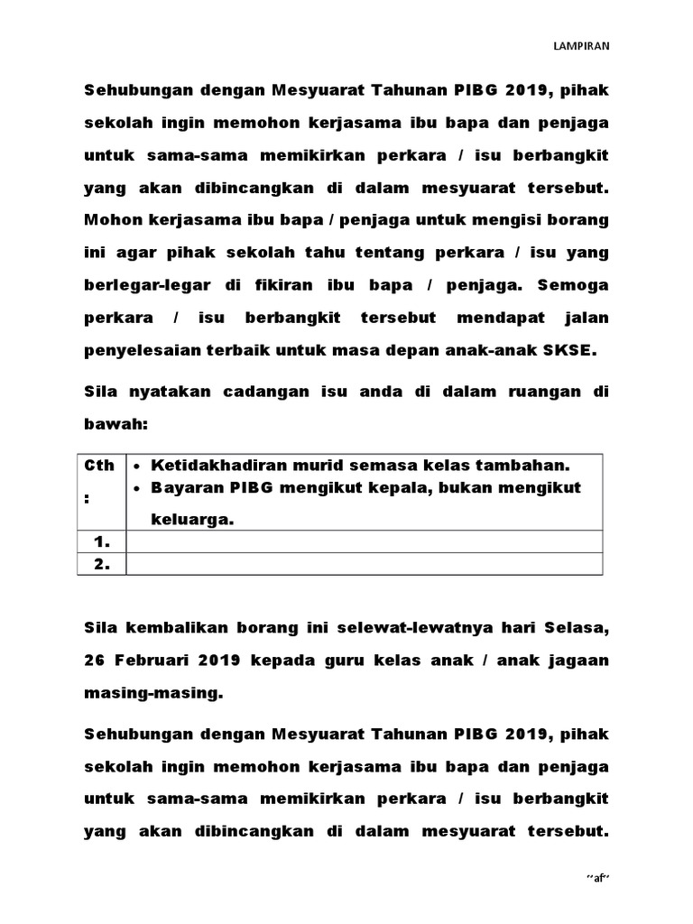Borang Cadangan Isu Berbangkit | PDF