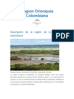 Region Orinoquia Colombiana