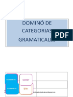 Domino Categorías Gramaticales