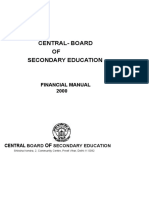 Central-Board OF Secondary Education: Financial Manual