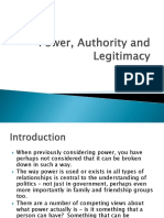 Power, Authority and Legitimacy PPT