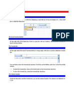 Excel WOrk Area