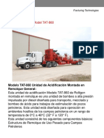 Unidad de acidificación montada en remolque Modelo TAT-860 para estimulación de pozos