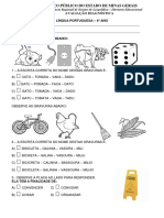 Avaliação Diagnóstica 4 Ano de Português Em PDF