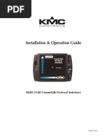 Installation & Operation Guide: Kmd-5540 Commtalk Protocol Interface