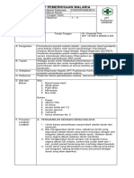 SOP Pemeriksaan Malaria