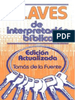 Claves de interpretacion Bíblica - Tomás de la Fuente.pdf